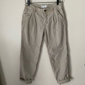 Free people tan relaxed fit pants